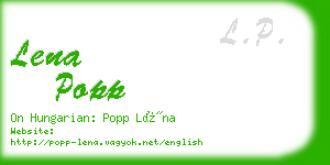 lena popp business card